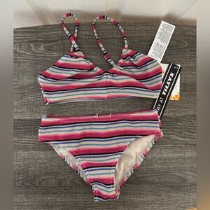 NWT Roxy Girls Bikini Set Size 8